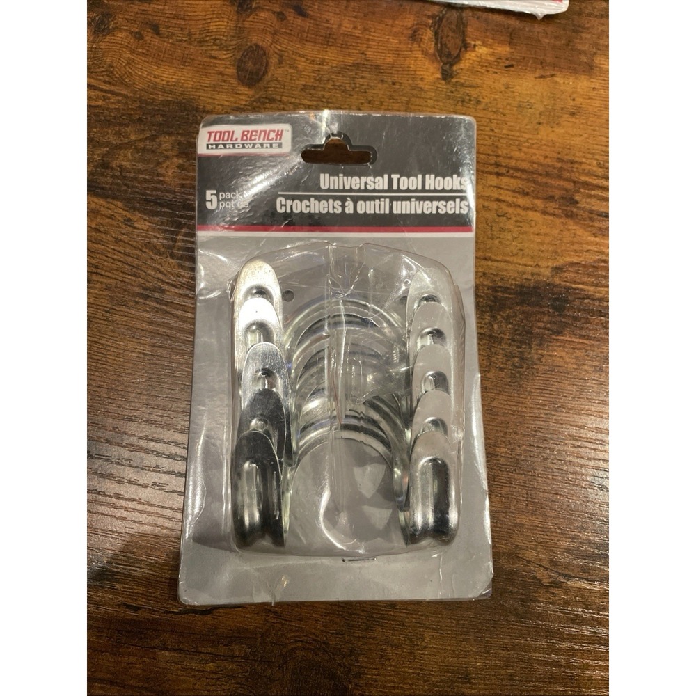 ✅5 PC Universal Metal Tool Hooks Hanger Tool Bench Hardware Organizers #️⃣